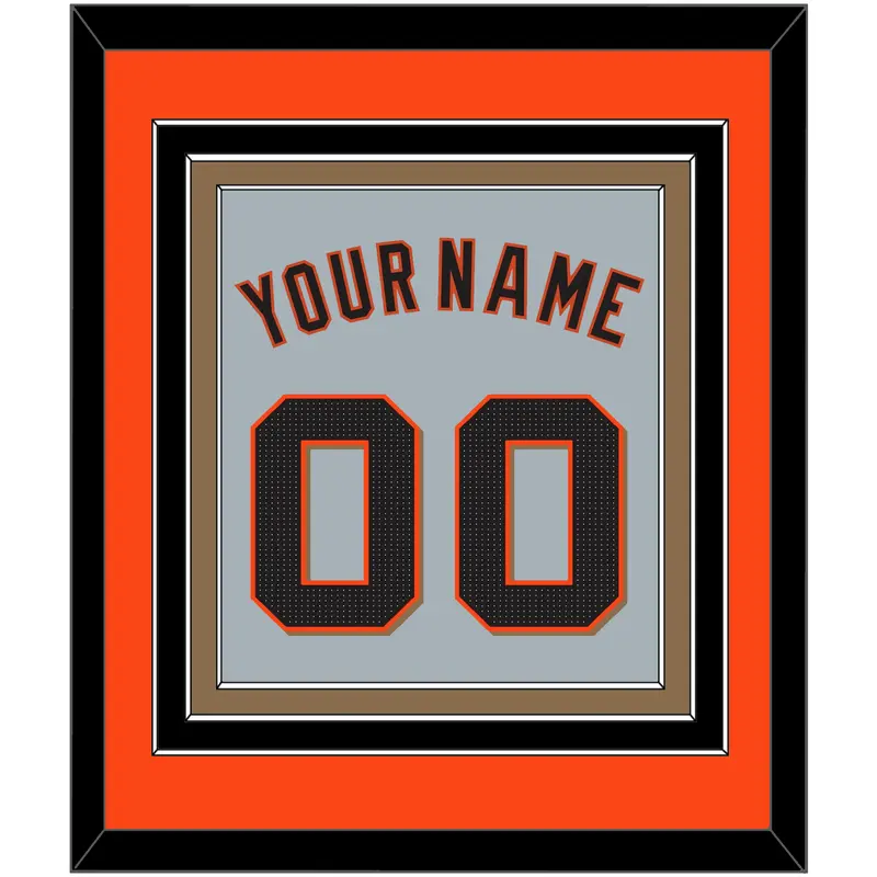 San Francisco Name & Number - Road Gray - Triple Mat 2