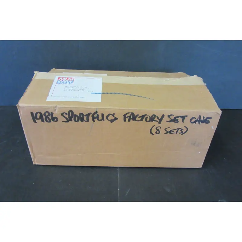 1986 Sportflics Baseball Factory Set Case (8 Sets) (Authenticate)