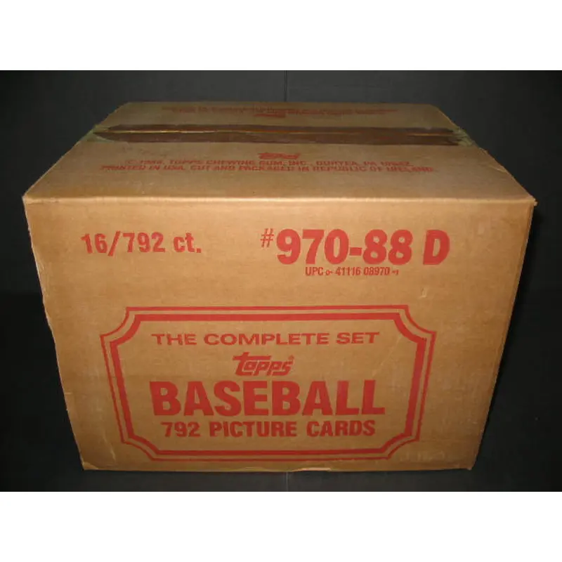 1988 Topps Baseball Factory Set Case (RWB) (16 Sets) (Authenticate)