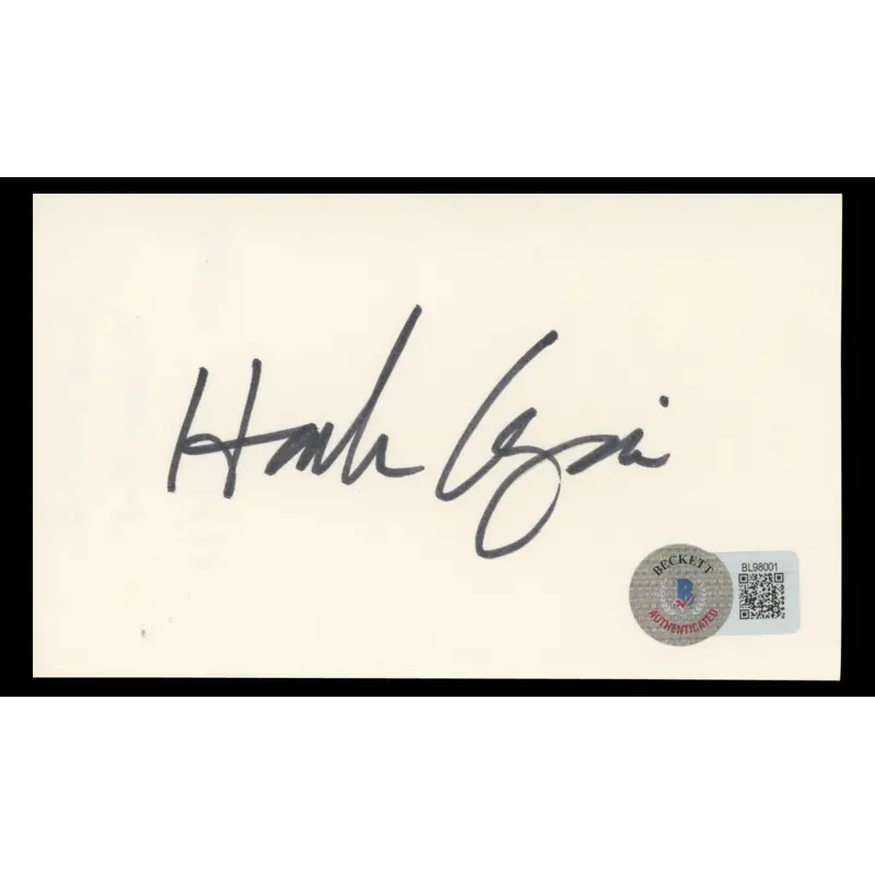 Hank Azaria The Simpsons Authentic Signed 3x5 Index Card BAS #BL98001