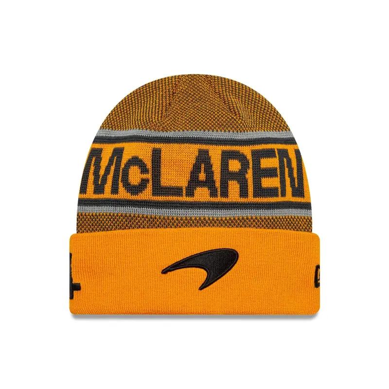 McLaren Racing Replica Lando Norris Orange Cuff Knit Beanie Hat