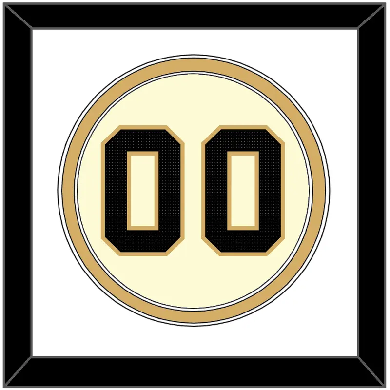 Vanderbilt Baseball Number - Home Cream (2019-2023) - Double Mat 2