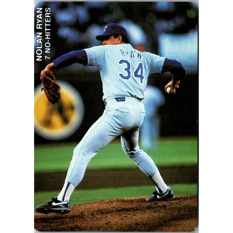 1992 Mother's Cookies Nolan Ryan 7 No-Hitters Nolan Ryan #6