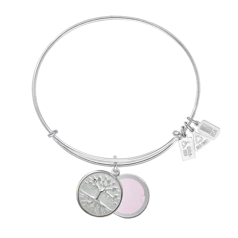 Family Tree Slide Locket Charm Bangle