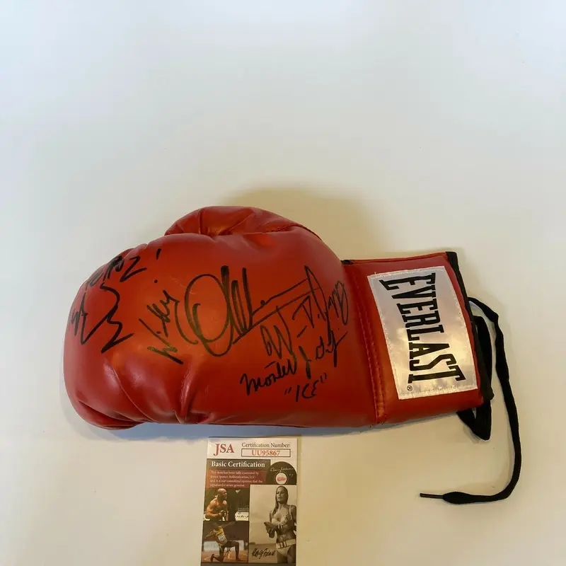 Montell Griffin William Joppy Fernando Vargas Winky Wright Signed Glove JSA COA