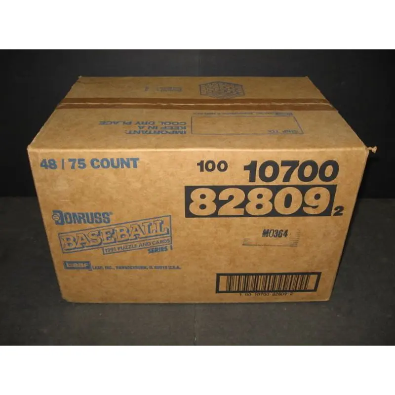 1991 Donruss Baseball Series 1 Blister Rack Case (48/75) (82809)