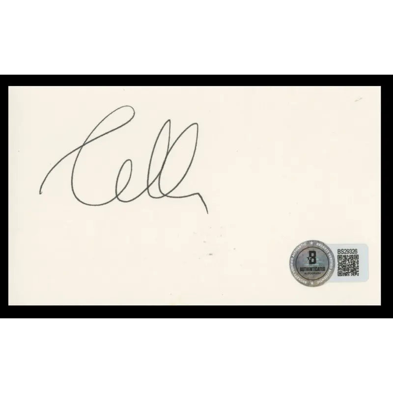 Ray Teller Penn & Teller Authentic Signed 3x5 Index Card BAS #BS29326