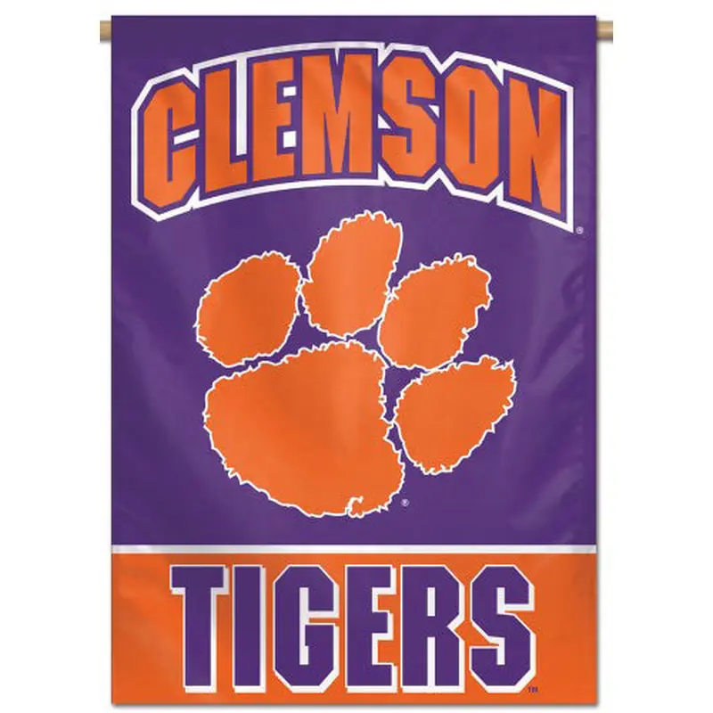 Clemson Tigers NCAA Team Logo Official NCAA Premium 28x40 Wall Banner - Wincraft Inc.
