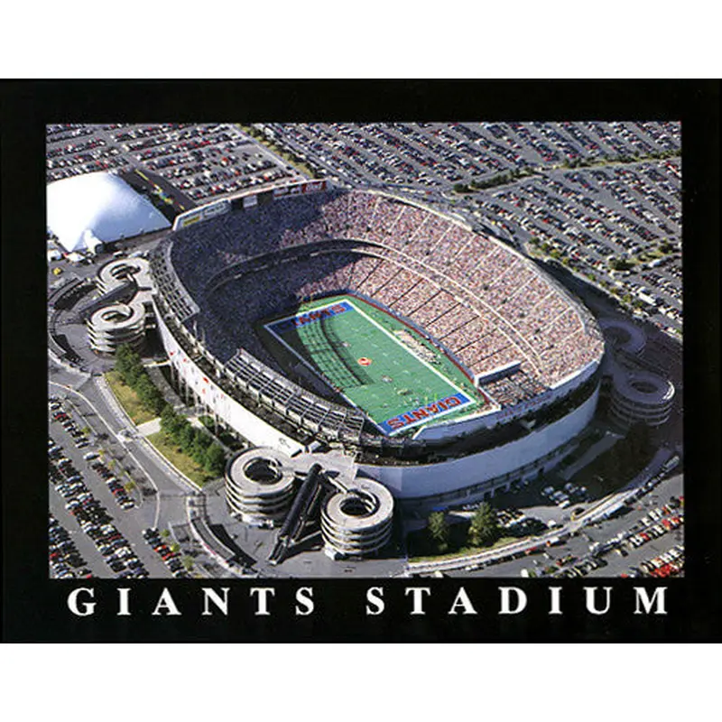 New York Giants Giants Stadium "Giants Gameday" Premium Poster - Aerial Views Inc.