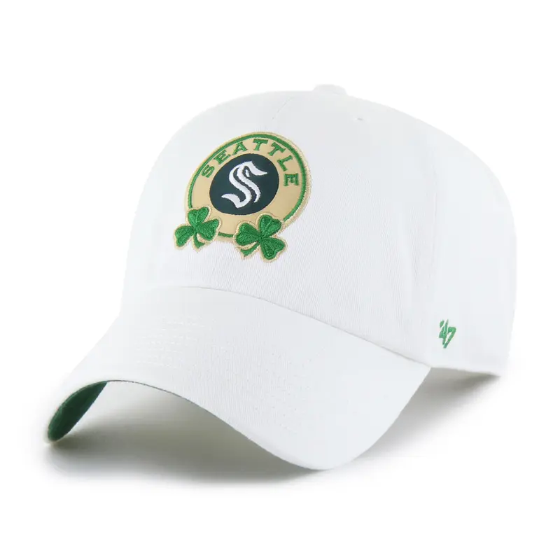 SEATTLE KRAKEN ST. PADDY'S DOUBLE SHAMROCK '47 CLEAN UP