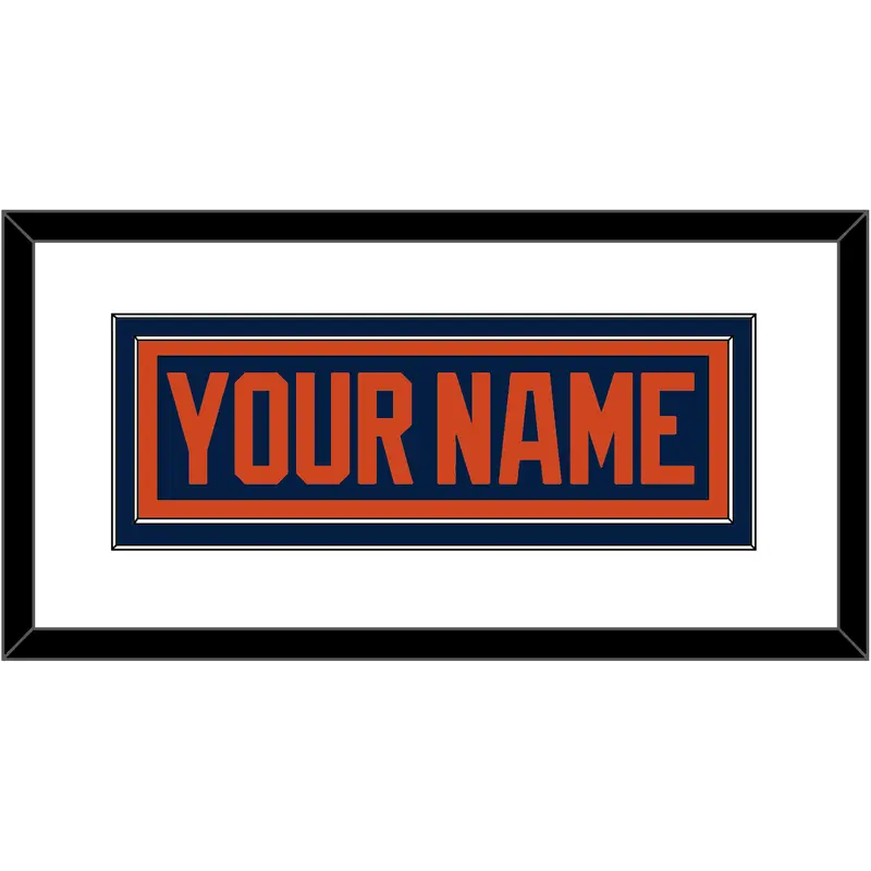 Edmonton Nameplate - Alternate Blue (2019-2024) - Double Mat 1