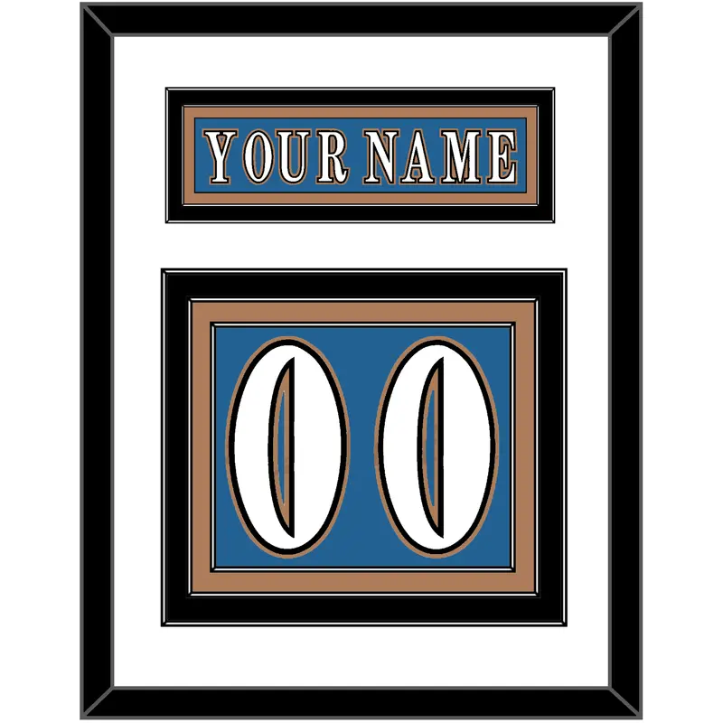 Washington Nameplate & Number (Back) - Road Blue (1995-2000) - Triple Mat 1