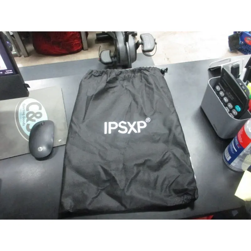 Used IPSXP Black Drawstring Bag