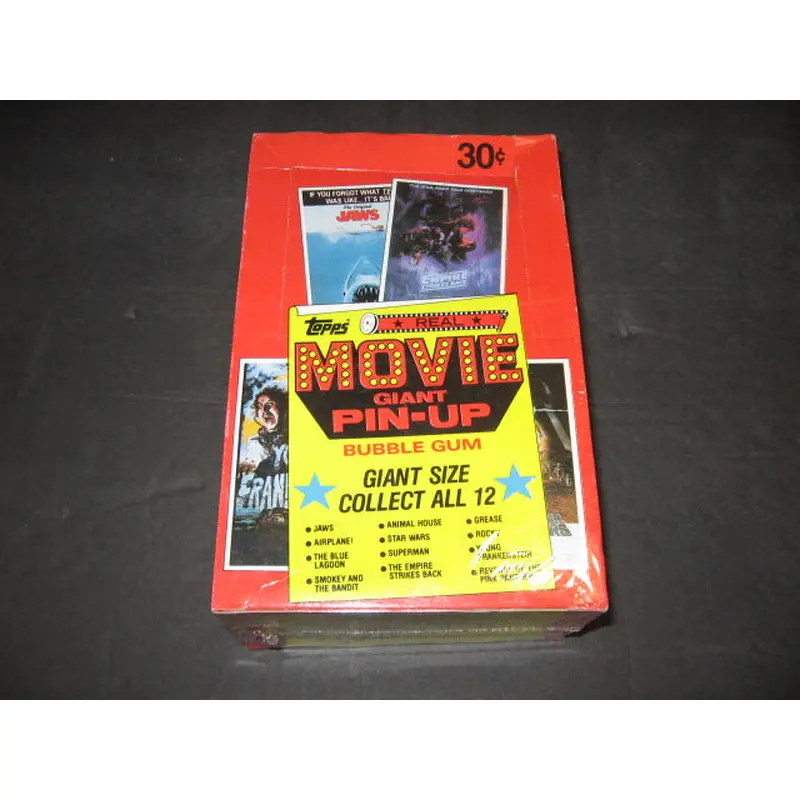 1980 Topps Giant Movie Pin-Up Unopened Box (Authenticate)