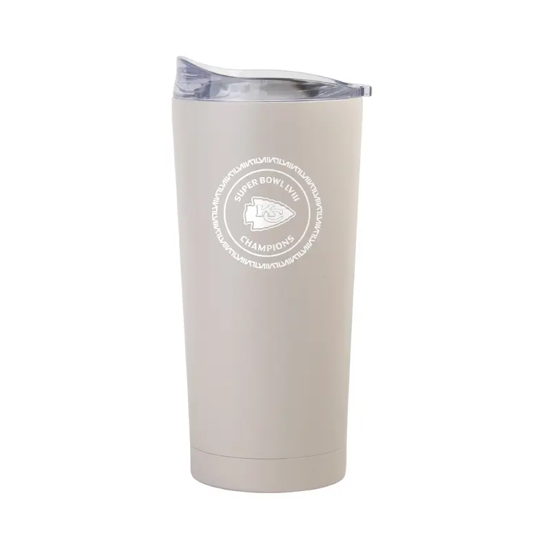Kansas City Chiefs 20oz SB 58 Champions Sand Powder Coat Tumbler