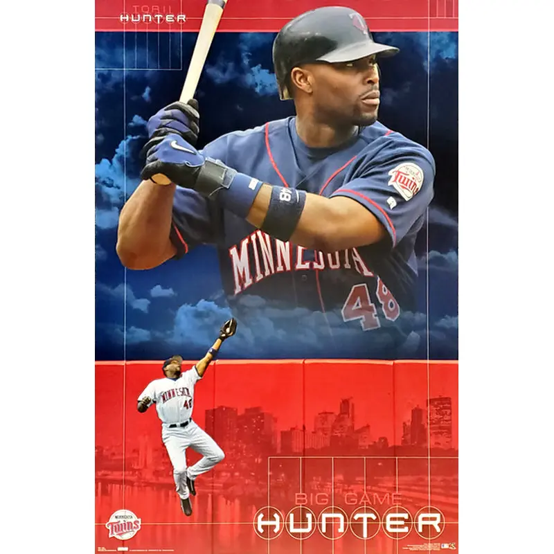 Torii Hunter "Big Game Hunter" Minnesota Twins MLB Action Poster - Costacos 2004