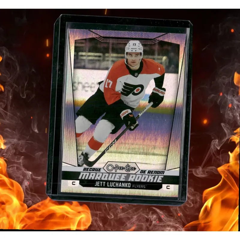 2024-25 O-Pee-Chee Jett Luchanko Rainbow Marquee Rookie 212/350 #589