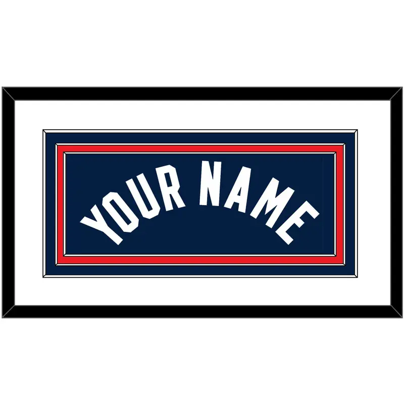 United States Mens Basketball Name - 2024 Olympics Road Blue - Triple Mat 1