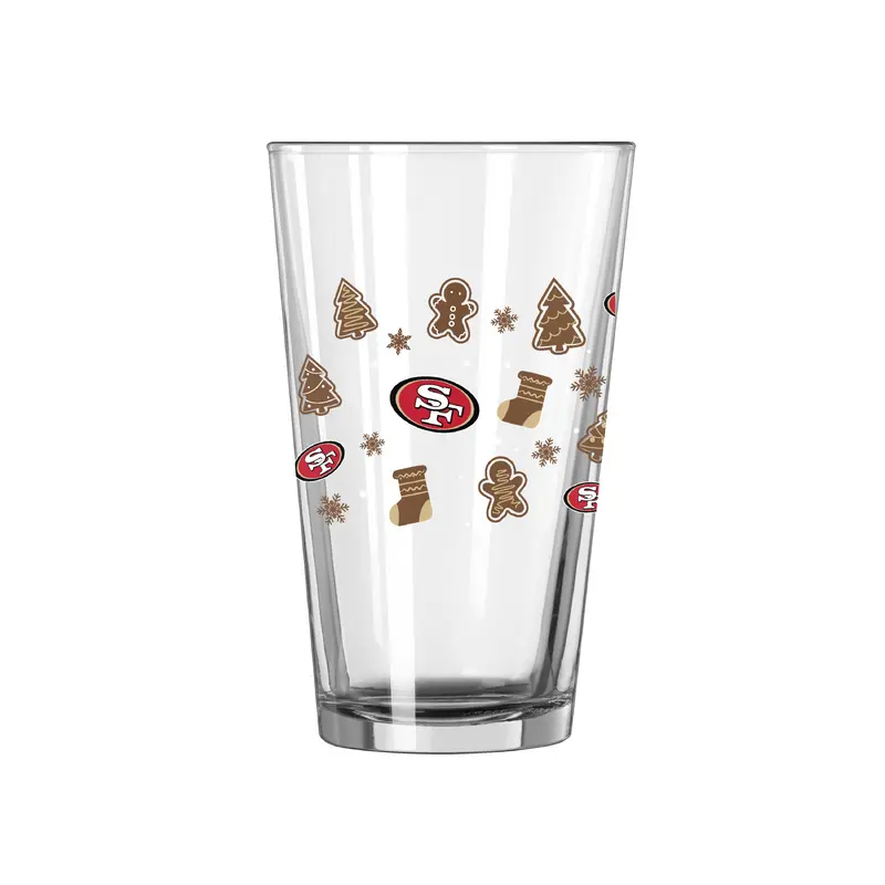 San Francisco 49ers 16oz Ginger Bread Pint Glass