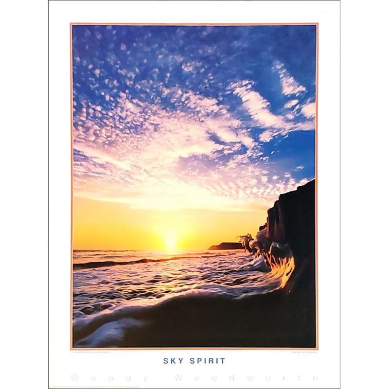 California Surfing "Sky Spirit" (Pacific Coast) Poster Print - Creation Captured