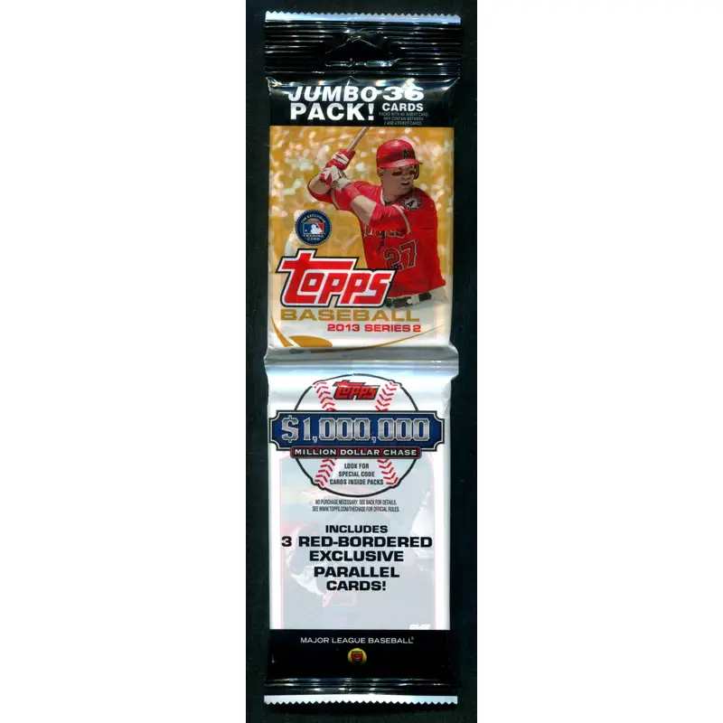2013 Topps Baseball Unopened Series 2 Jumbo Pack (36)