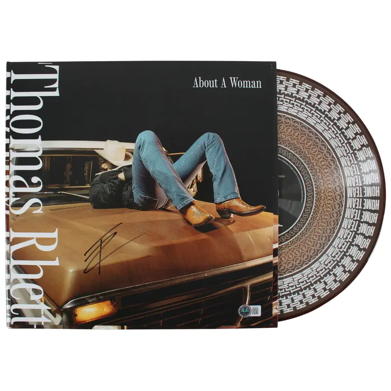 Thomas Rhett Authentic Signed About A Woman Album Flat w/ Album & Vinyl BAS