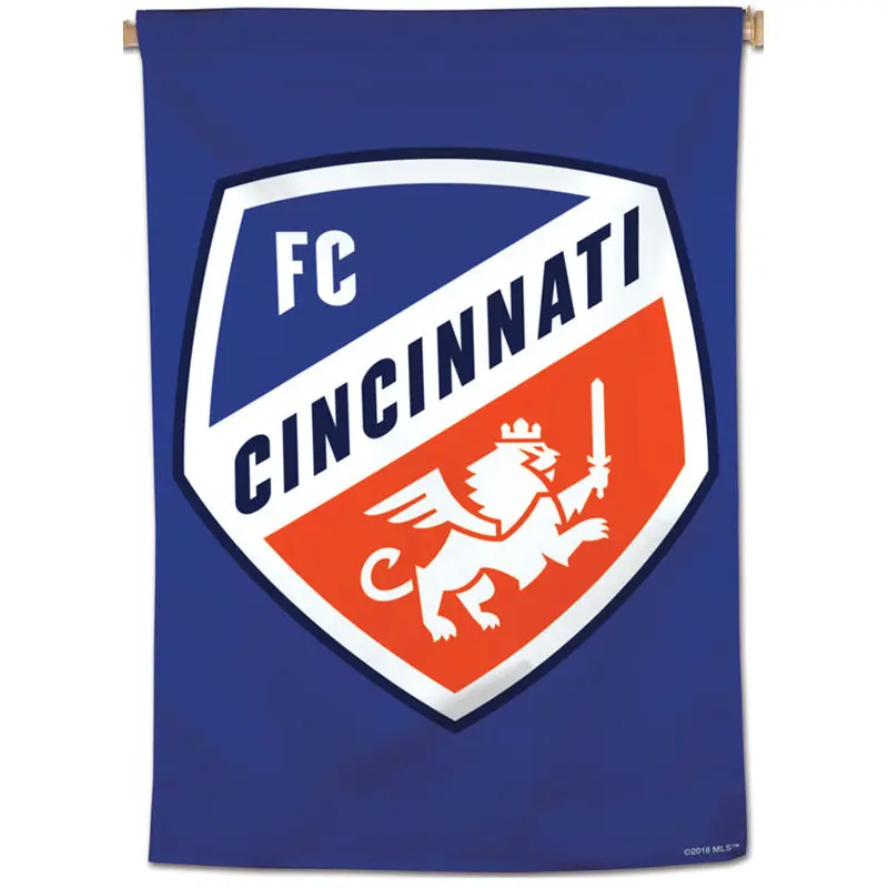 FC Cincinnati Official MLS Soccer Team Logo Wall BANNER - Wincraft Inc.