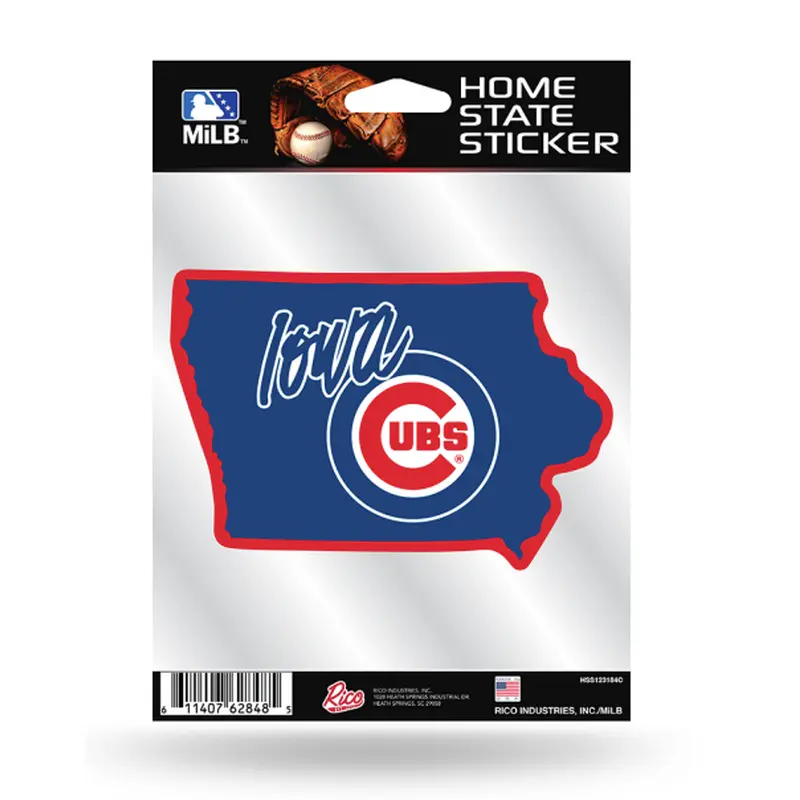 Iowa Cubs State of Iowa Sticker