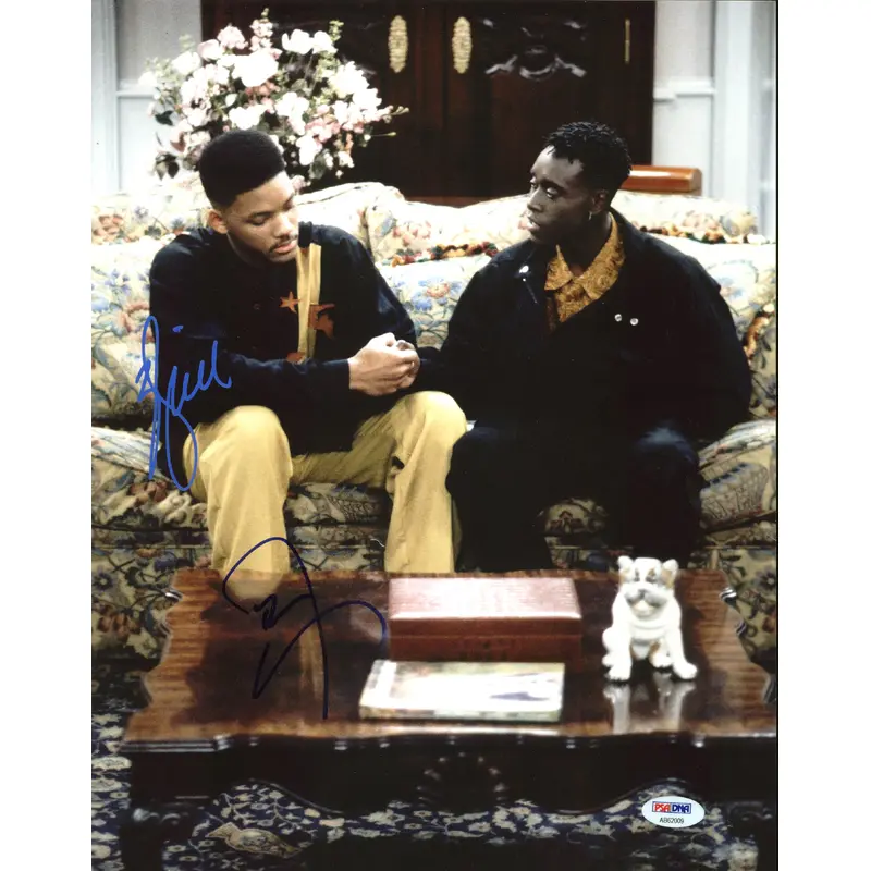 Will Smith & Don Cheadle Fresh Prince of Bel-Air Signed 11X14 Photo PSA #AB62009
