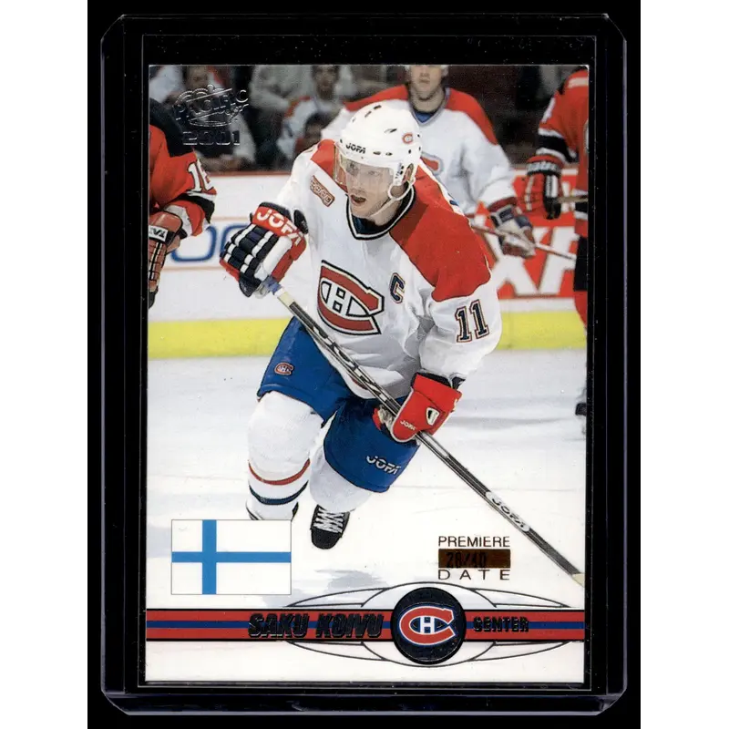 2000-01 Pacific - Premiere Date - Saku Koivu #439 /40