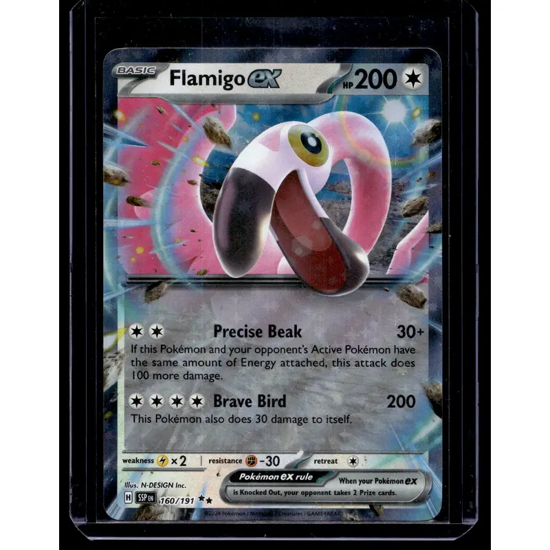 2024 Pokemon - Scarlet & Violet - Surging Sparks - Flamigo ex #160