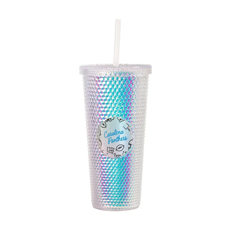 Carolina Panthers 24oz Playmaker Iridescent Stud Tumbler