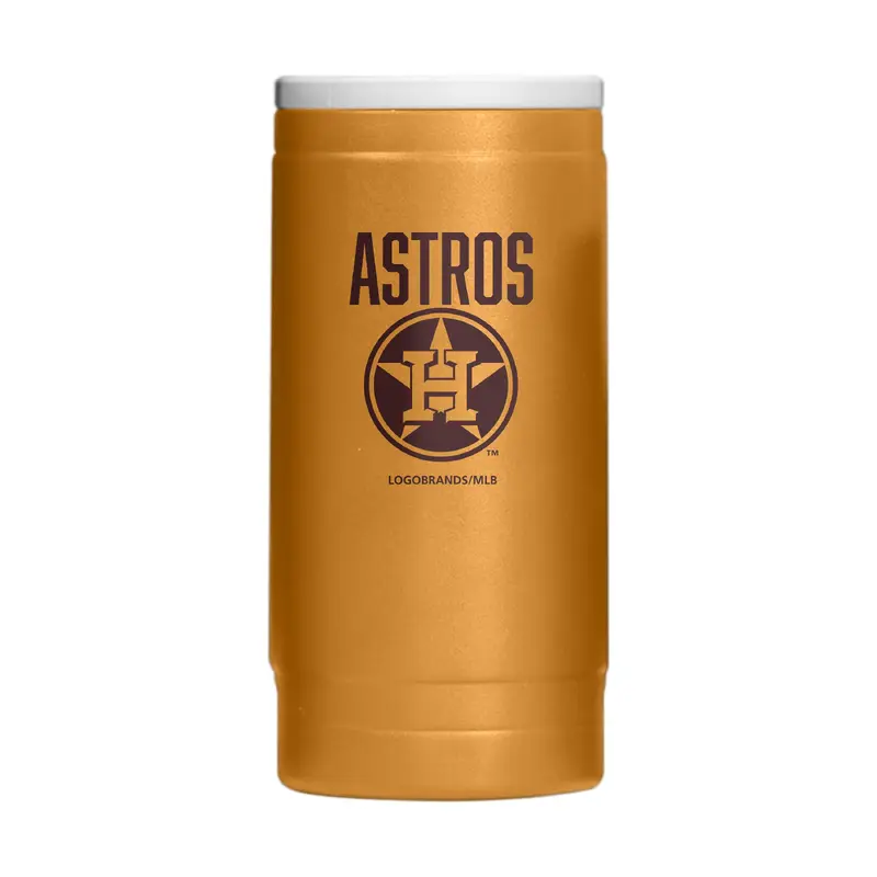 Houston Astros Huddle Powder Coat Slim Can Coolie