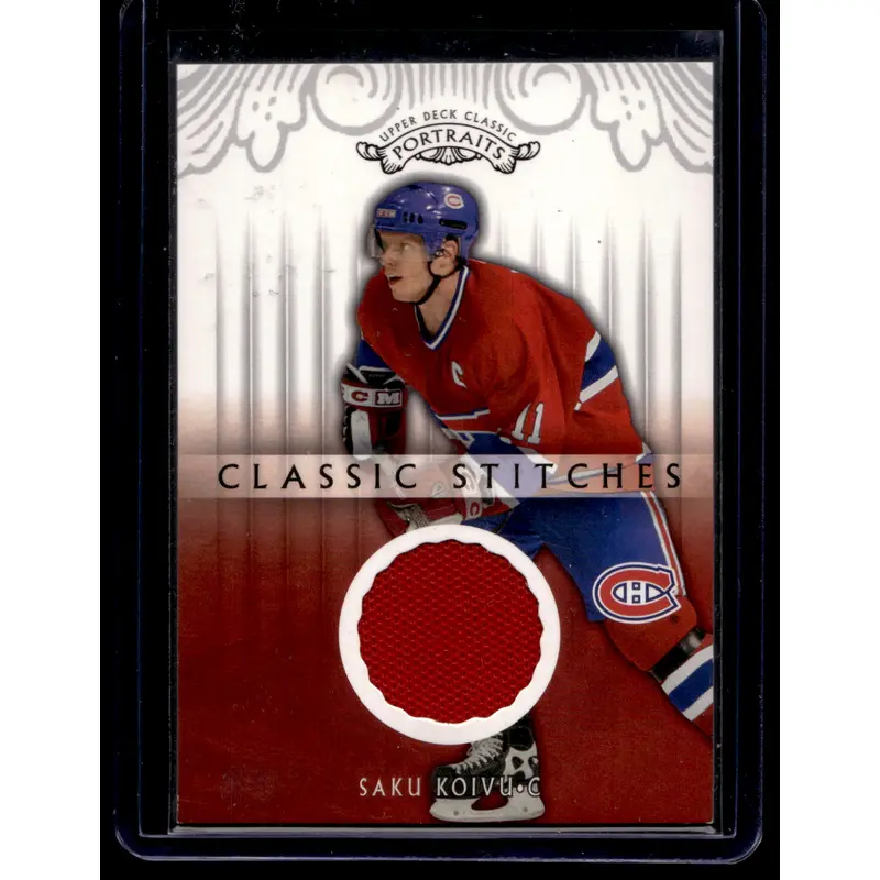 2003-04 Upper Deck Classic Portraits - Classic Stitches - Saku Koivu #CS-SK