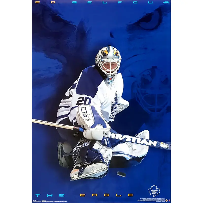 Ed Belfour "The Eagle" Toronto Maple Leafs NHL Goalie Action Poster - Costacos 2003
