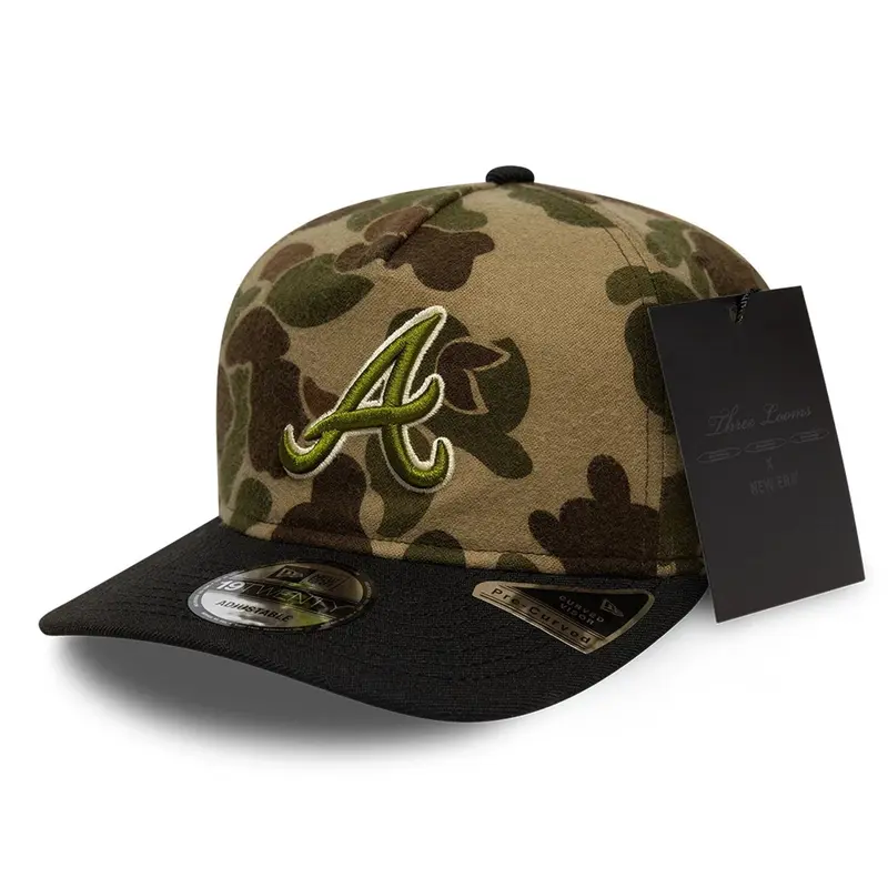 Atlanta Braves Three Looms x MLB Wool Duck Camo 19TWENTY Adjustable Cap