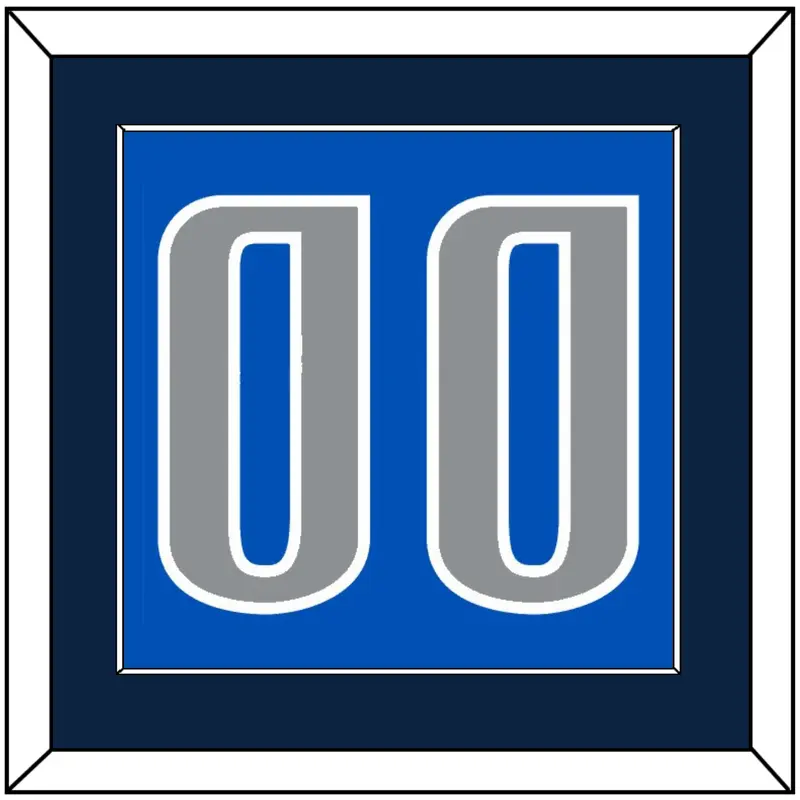 Dallas Number - Blue Icon - Single Mat 2