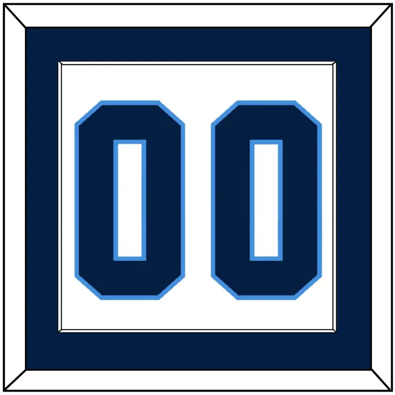 Pittsburgh Number (Back) - Home White (1977-1980) - Single Mat 1