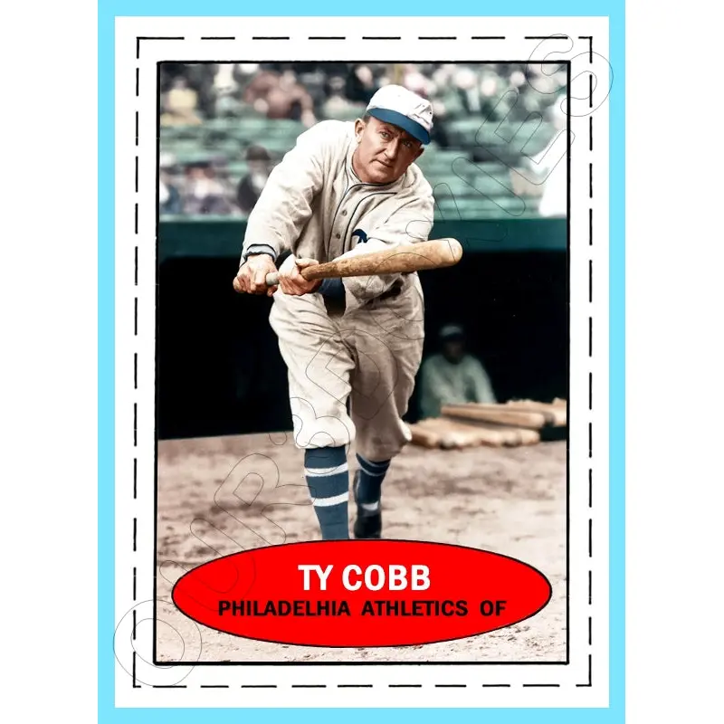 Ty Cobb 1971 Bazooka Custom Card - 4663