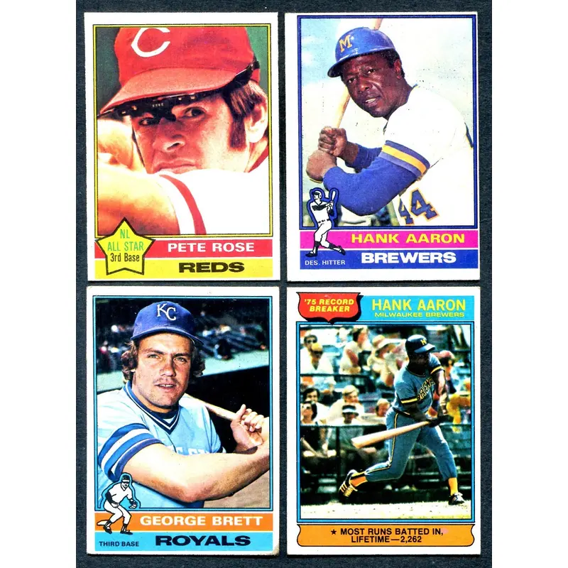 1976 Topps Baseball Complete Set VG (660) (24-519)