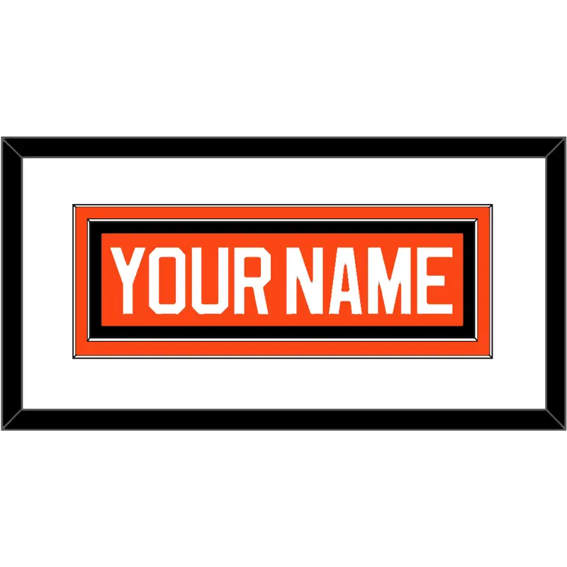 Philadelphia Nameplate - Road Orange (1983-2001) - Double Mat 1