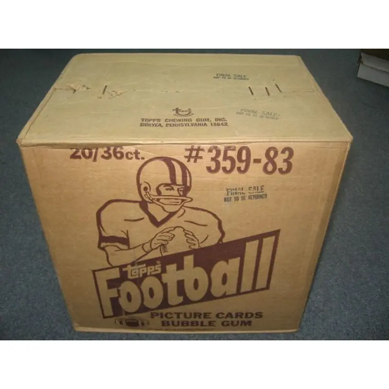 1983 Topps Football Unopened Wax Case (20 Box) (Authenticate)