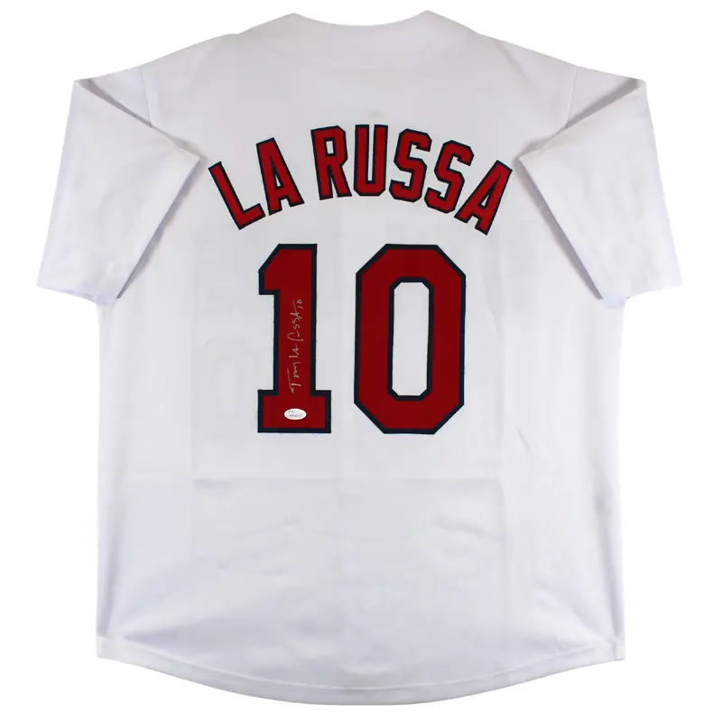 Tony LaRussa Authentic Signed White Pro Style Jersey Autographed JSA Witness