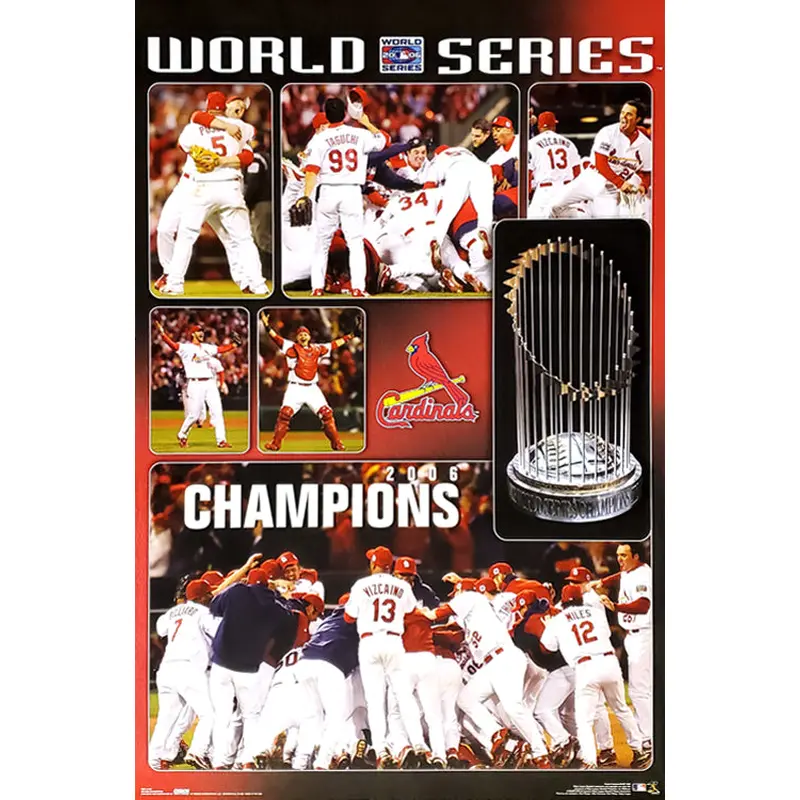 St. Louis Cardinals 2006 World Series Champions "Celebration" Poster - Costacos Sports
