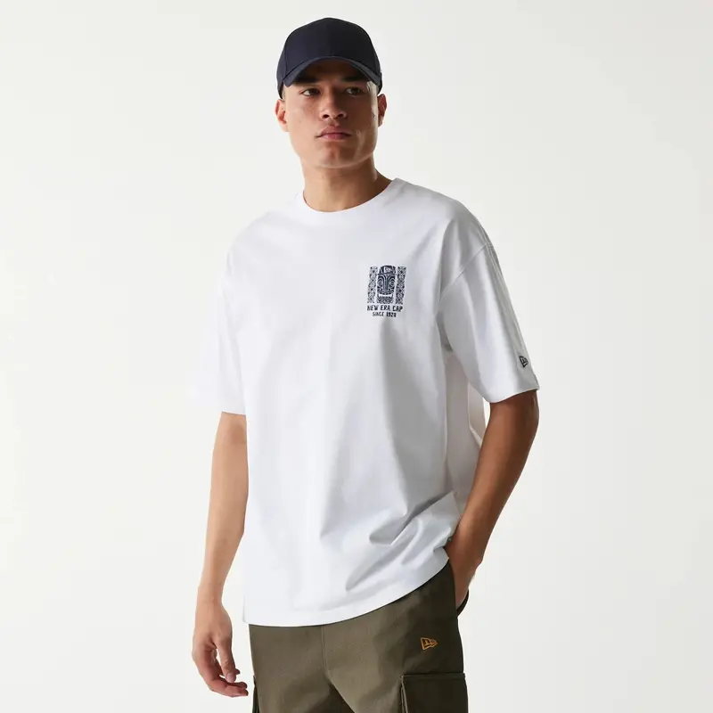 New Era Marine Life Club White Oversized T-Shirt
