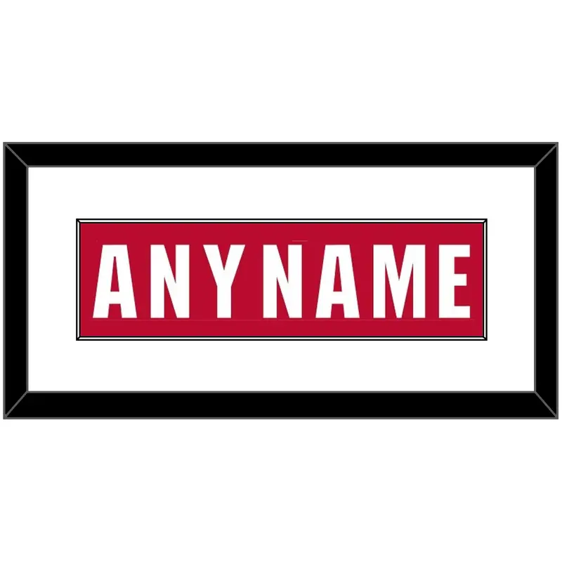 Ohio State Basketball Name - Road Red (2013-2014) - Single Mat 1