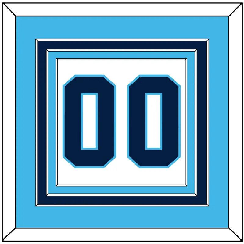 Pittsburgh Number (Back) - Home White (1970-1972) - Triple Mat 2
