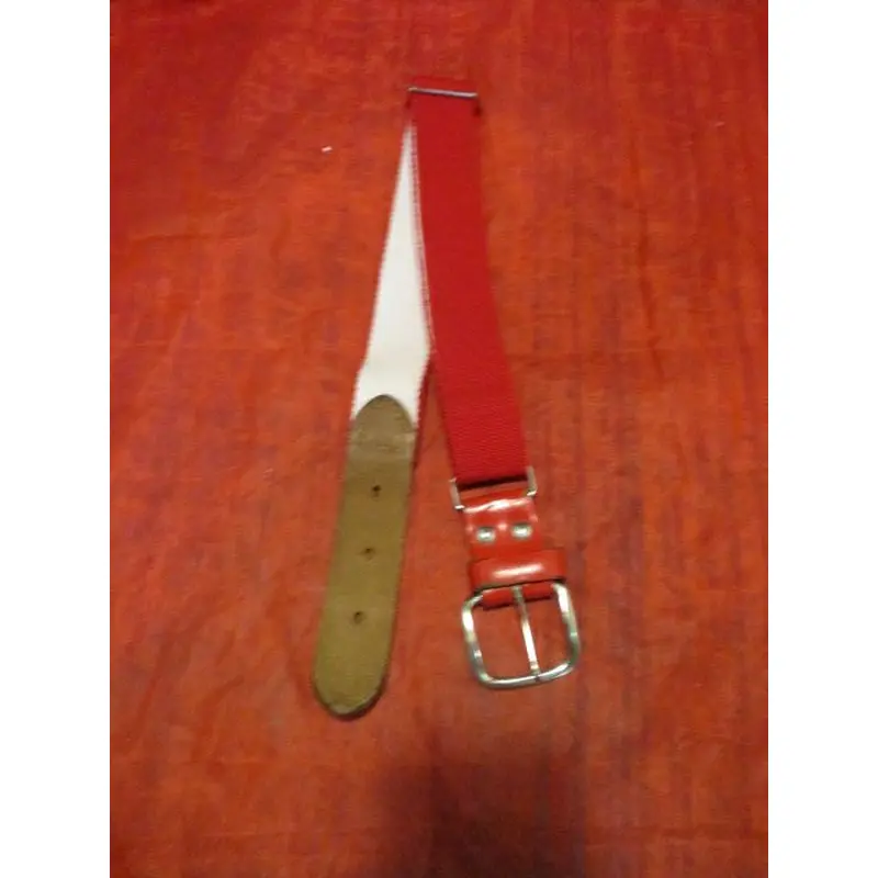 Used Red Baseball Belt - Youth