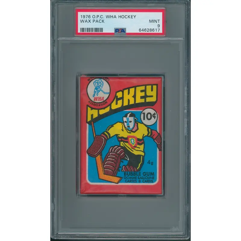 1976 1976/77 OPC O-Pee-Chee WHA Hockey Unopened Wax Pack PSA 9 *8617