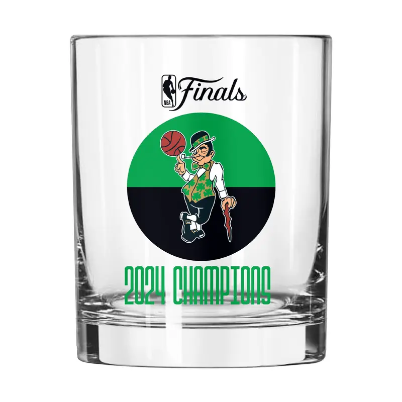 Boston Celtics 14oz 2024 NBA Champions Rocks Glass